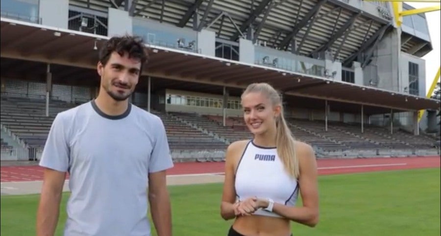 Alica con Mats Hummels