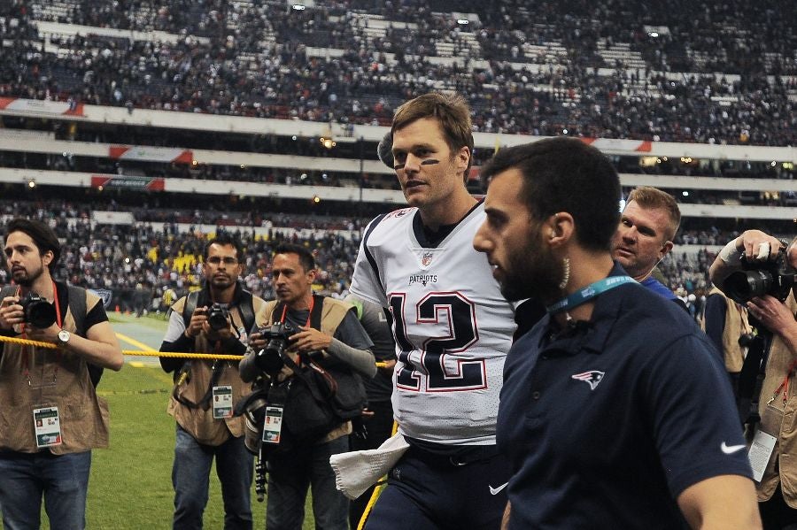 Tom Brady en el Estadio Azteca