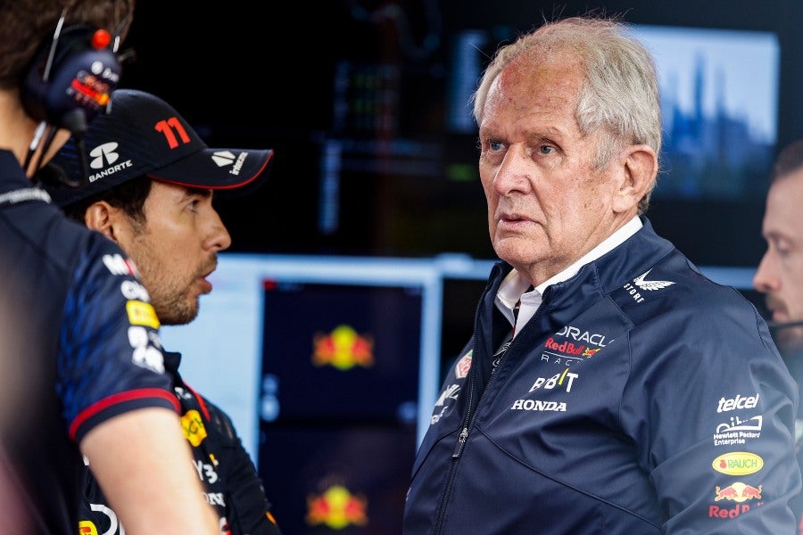 Helmut Marko habló sobre la carrera de Checo Pérez