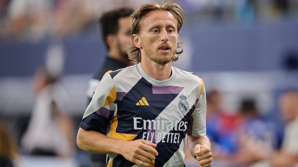 Luka Modric durante un entrenamiento con el Real Madrid 