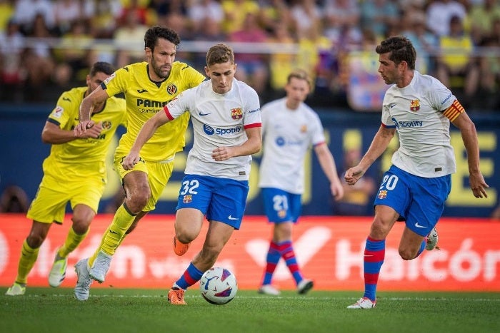 Fermín jugando con el FC Barcelona