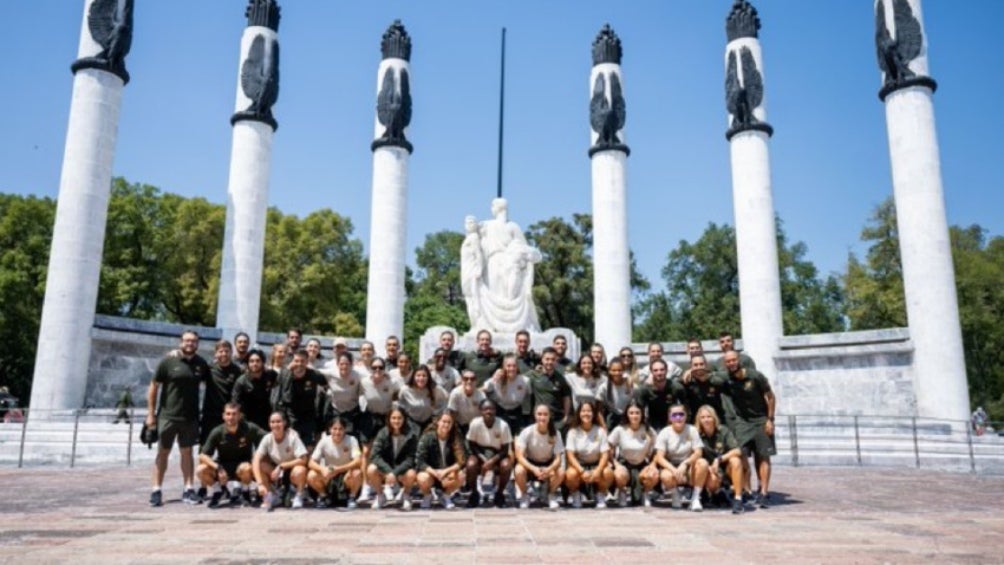 El equipo español en el Castillo de Chapultepec 