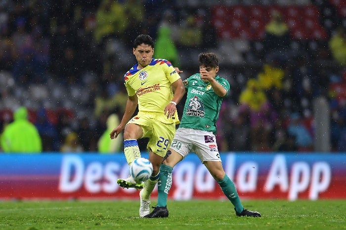 Ramón Juárez en el partido ante León