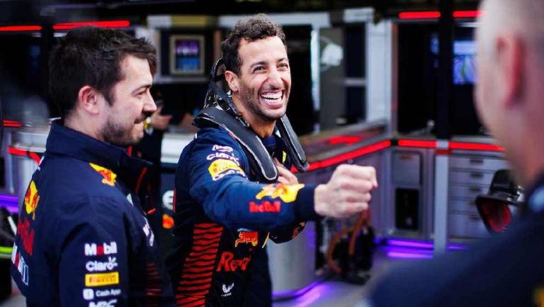 Daniel Ricciardo corriendo con Red Bull 