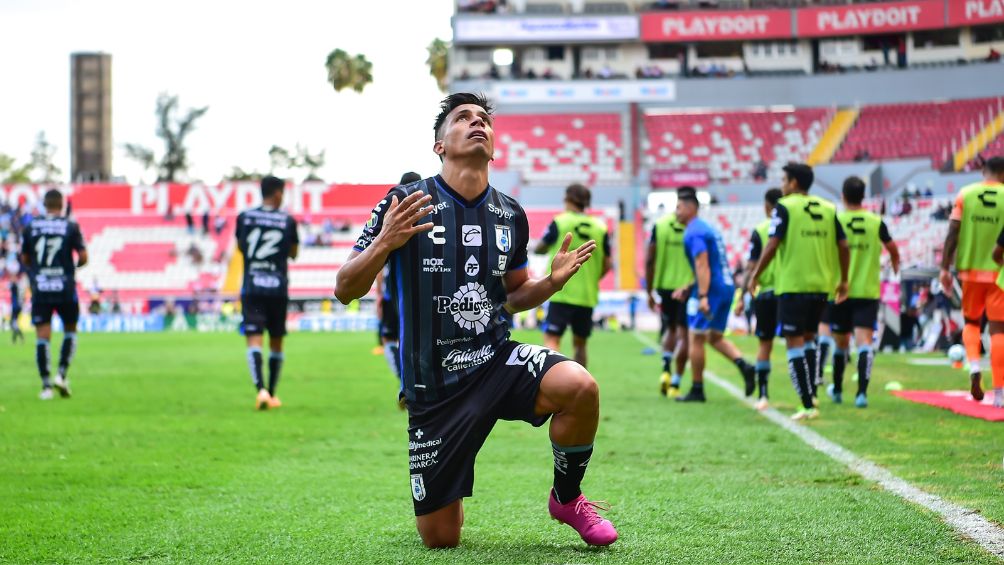 Ángel Sepulveda en su último juego con Querétaro