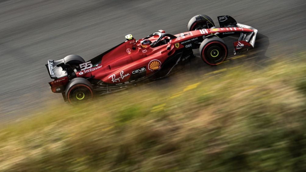 Sainz en las prácticas libres en Zandvoort