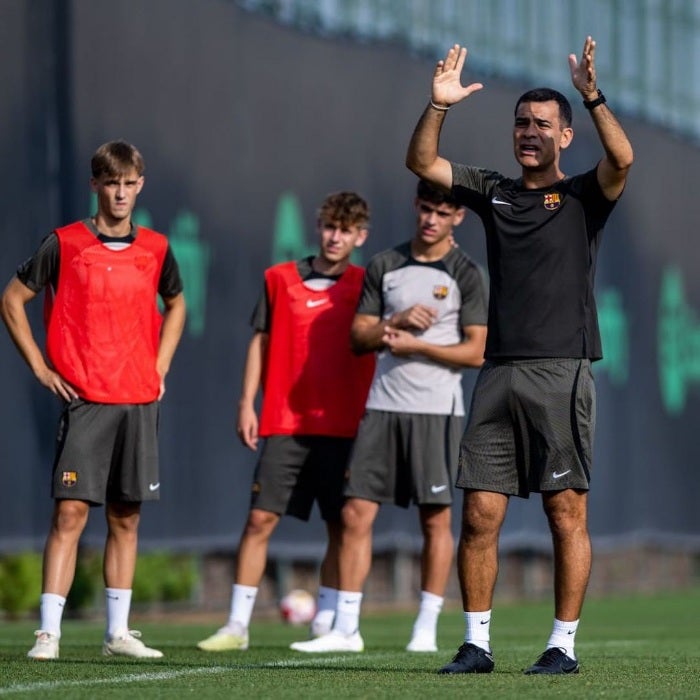 Rafa Márquez entrenando con el FC Barcelona 