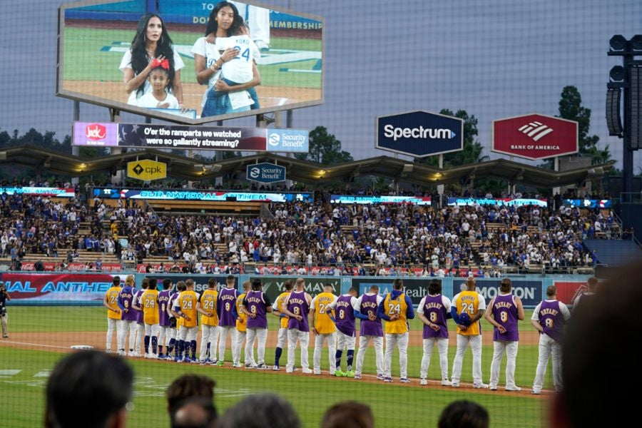 Noche de los Lakers  Los Dodgers de Los Angeles