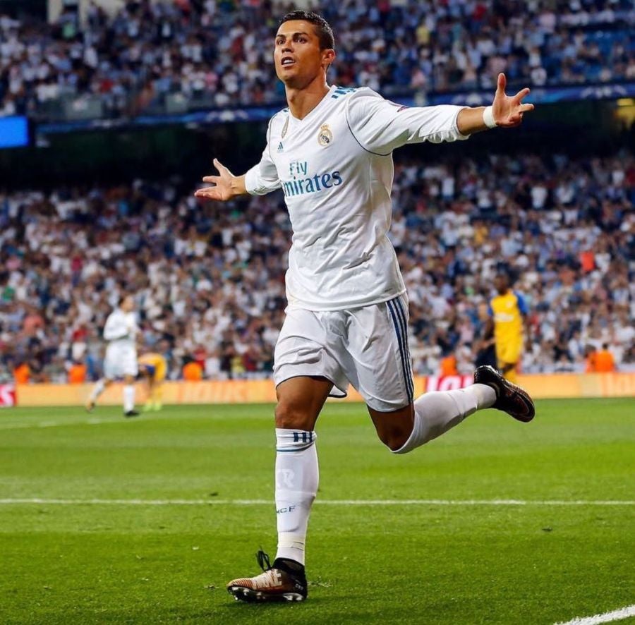 Cristiano Ronaldo con el Real Madrid
