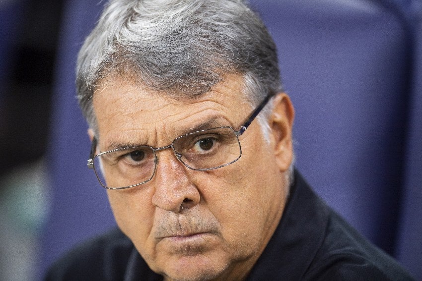 Tata Martino en un partido de Inter Miami