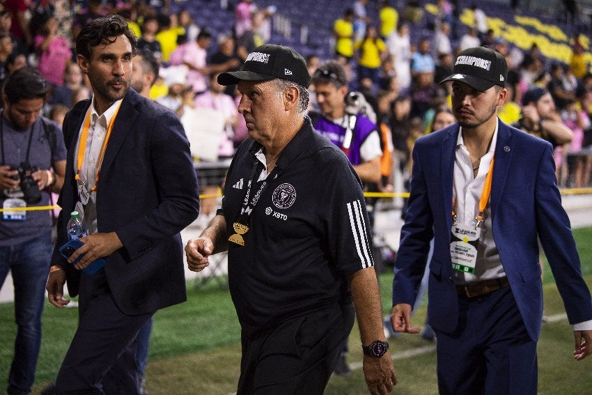 Tata Martino en un partido de Inter Miami