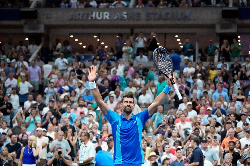 Nole Djokovic en el Abierto de Estados Unidos