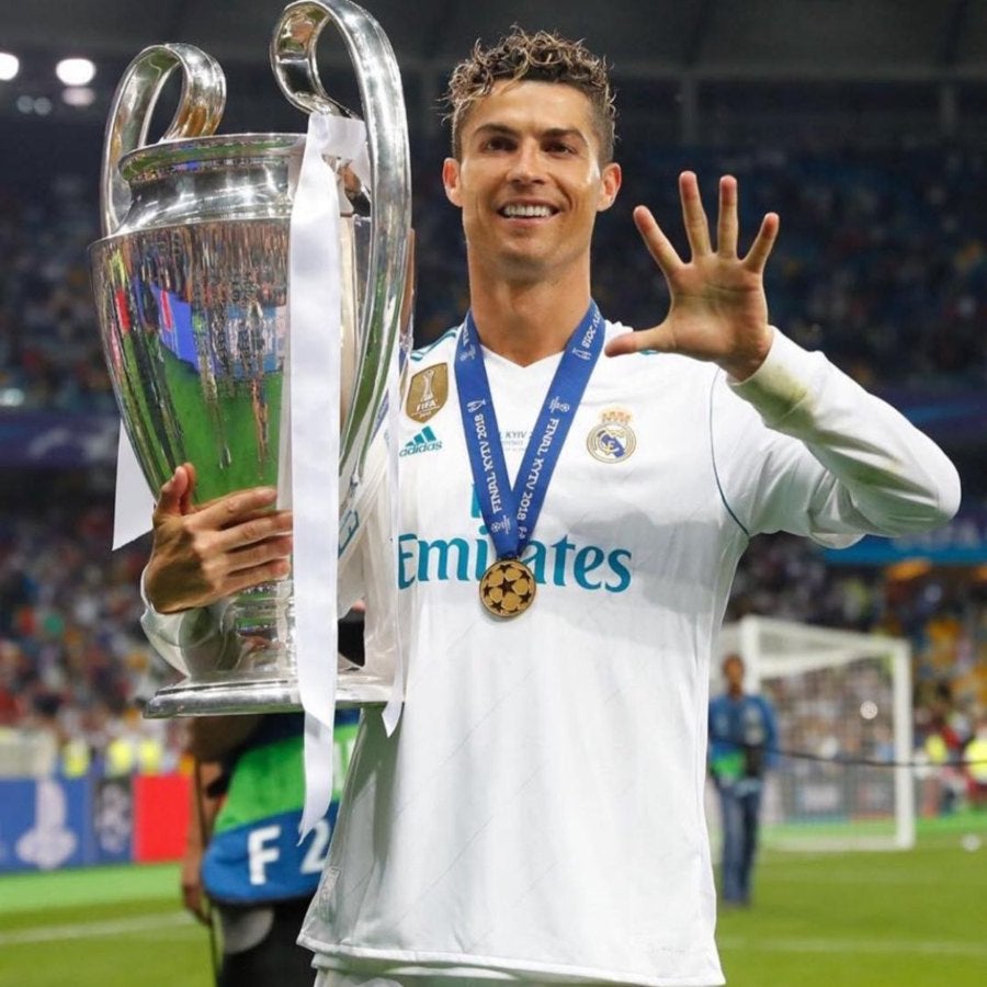 Cristiano Ronaldo ganó cinco Champions League