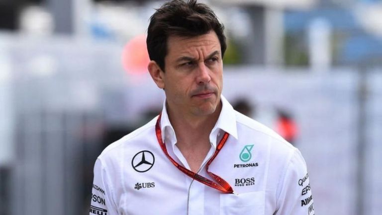 Toto Wolff en una carrera de la F1