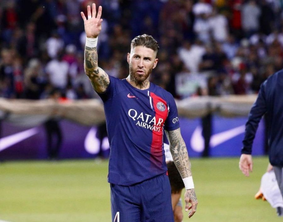 Sergio Ramos en su paso por el Paris Saint Germain