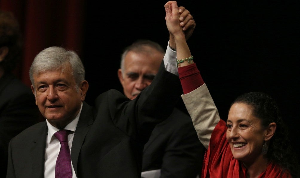 AMLO junto a Claudia Sheinbaum 