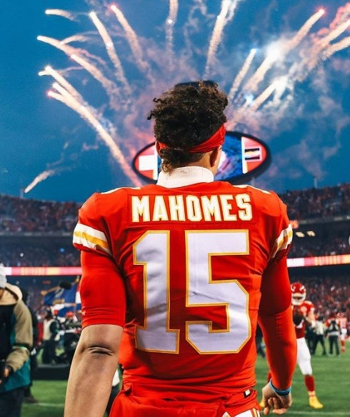 Mahomes en un partido de Chiefs