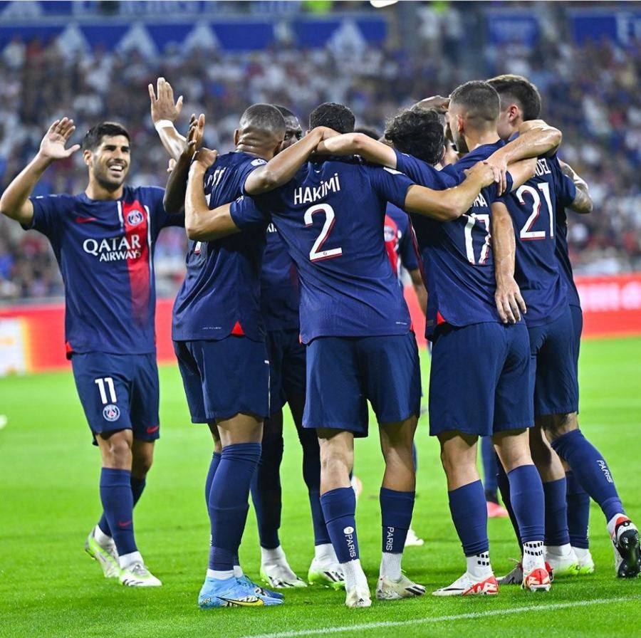 PSG en el duelo ante el Lyon