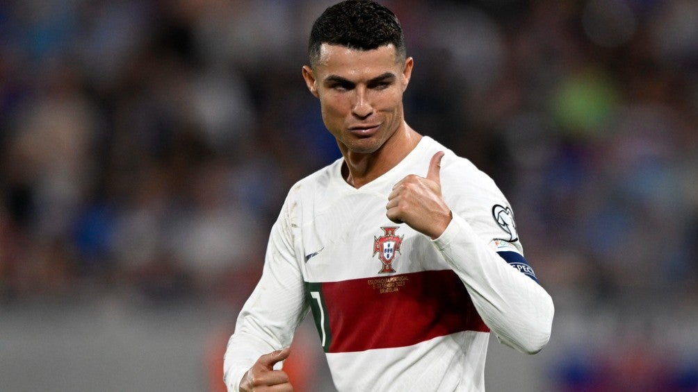 Cristiano Ronaldo lució durante el partido