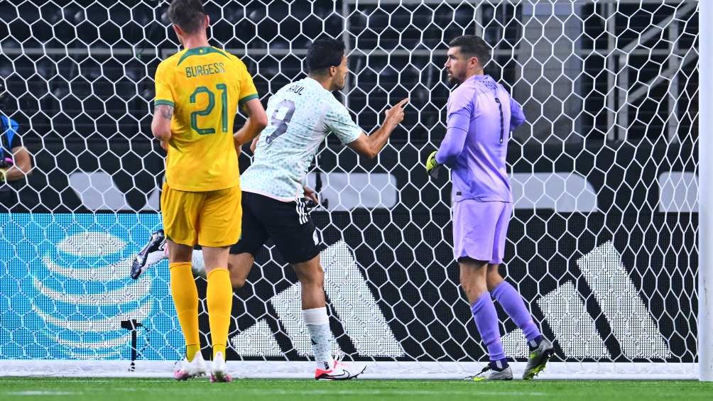 Raúl Jiménez marcón gol ante Australia