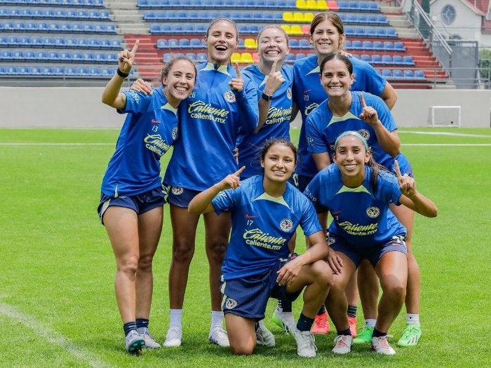 Entrenamiento de América Femenil 