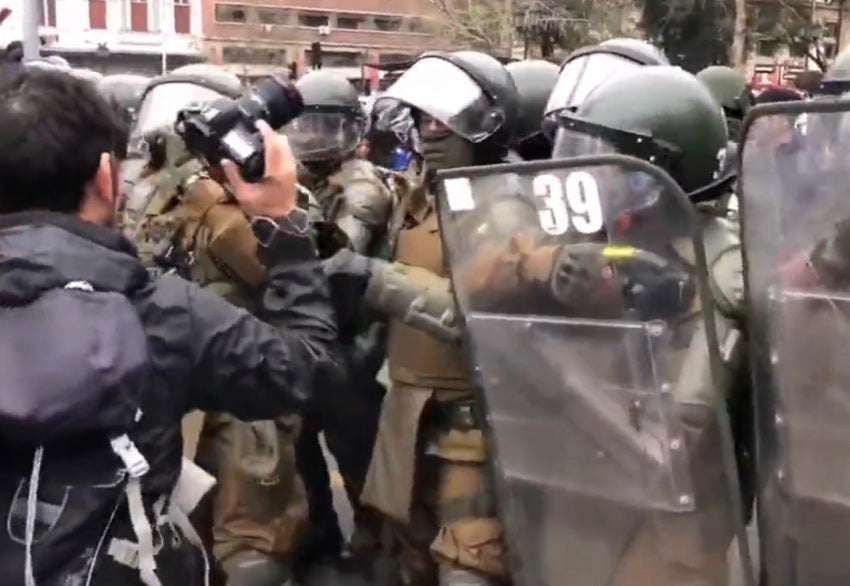 Momentos de tensión en la marcha