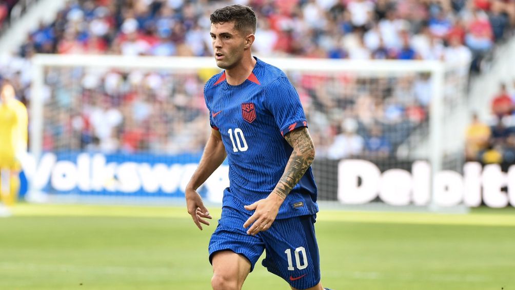 Pulisic en el encuentro ante Uzbekistán