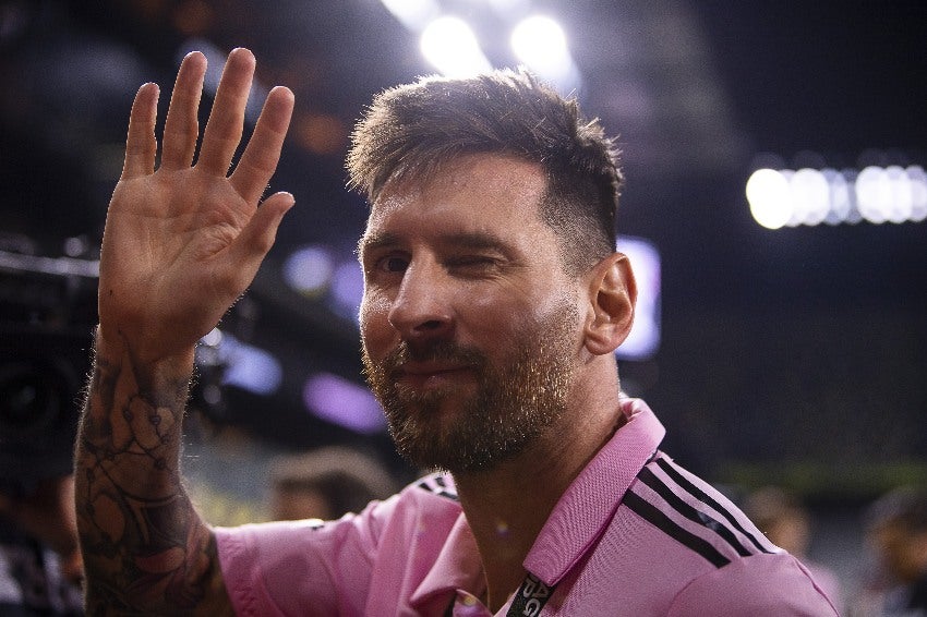 Messi tras ganar la Leagues Cup con Inter Miami