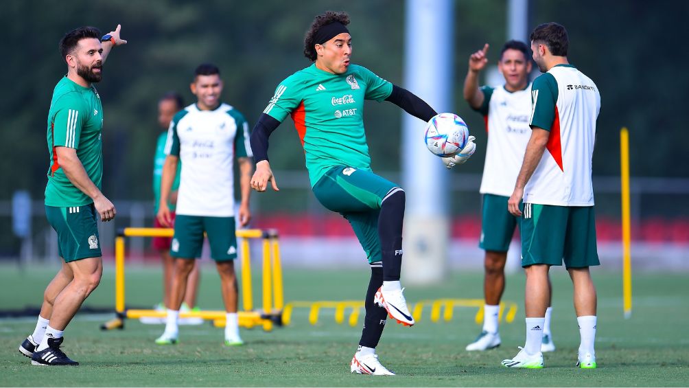 Ochoa durante un entrenamiento