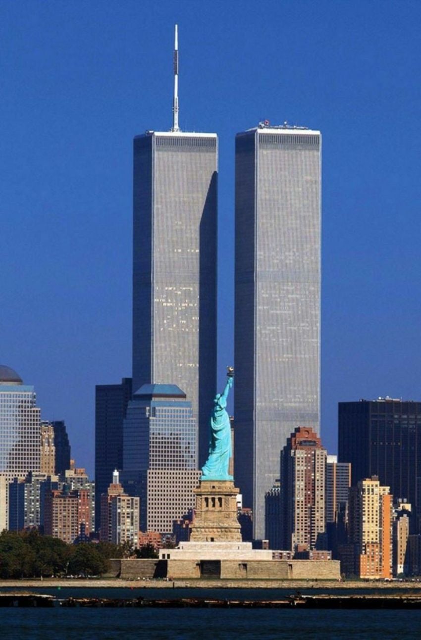 Las Torres Gemelas antes del colapso 