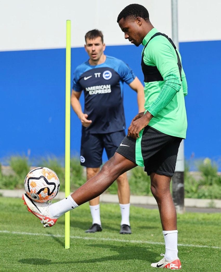 Entrenando con el equipo inglés 