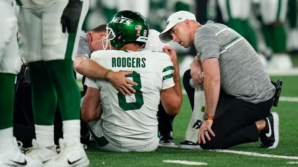 Rodgers sufrió una lesión tras ser capturado