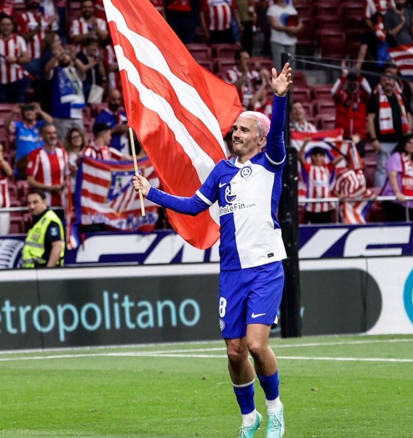 Griezmann en un partido del Atleti