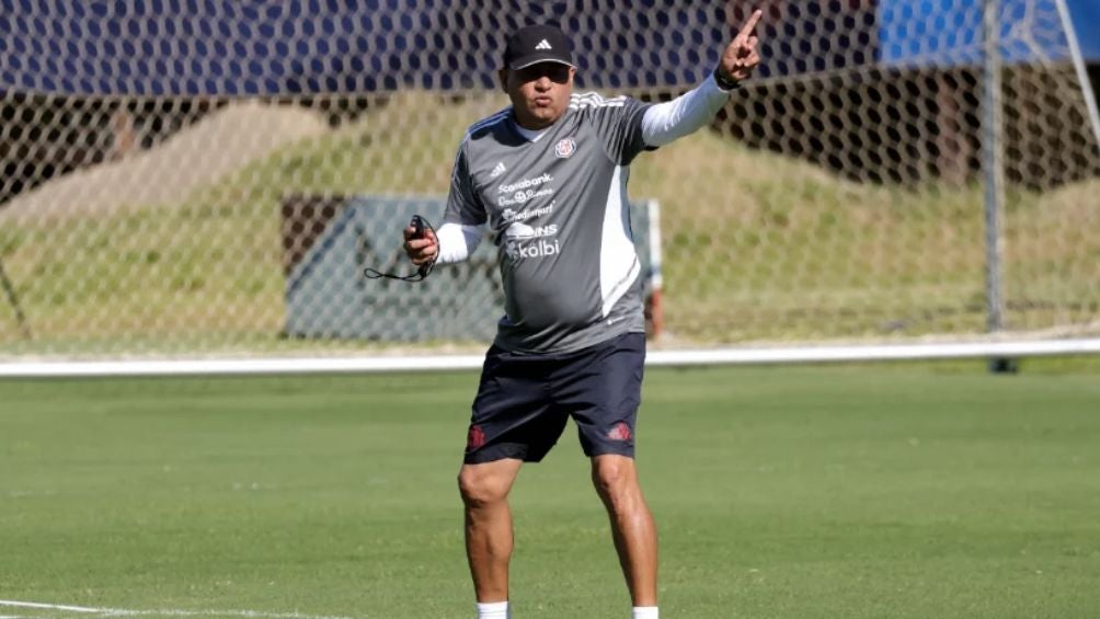 El profe Gutiérrez en un entrenamiento