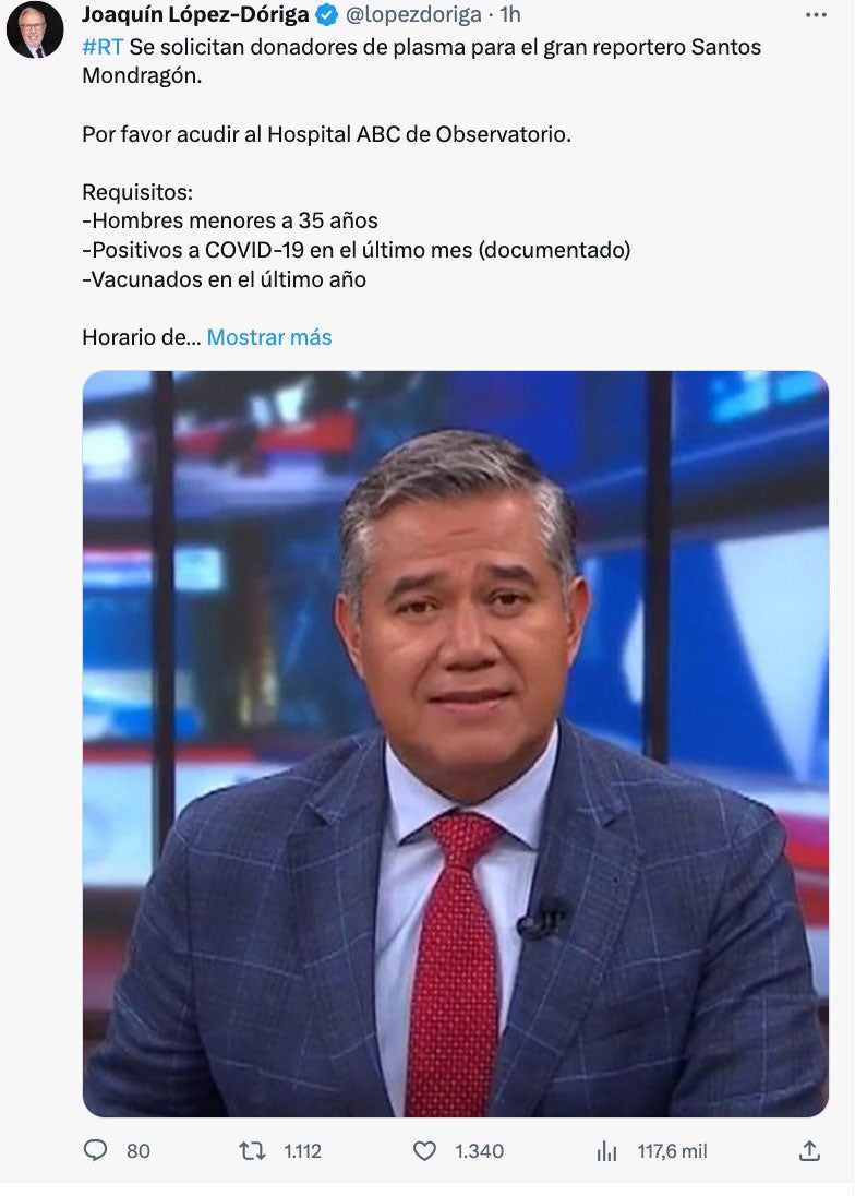 Santos Mondragón en noticiero de FORO TV