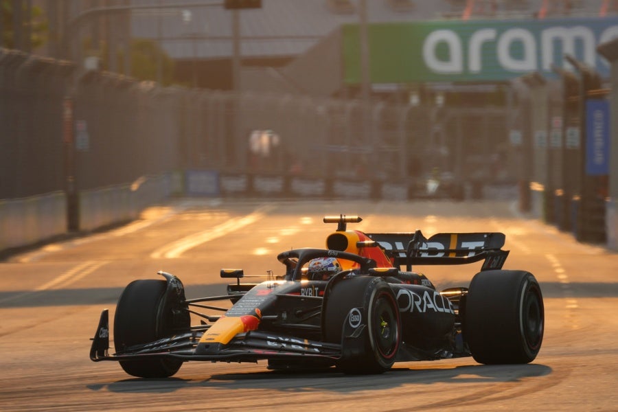 Max Verstappen en el GP de Singapur