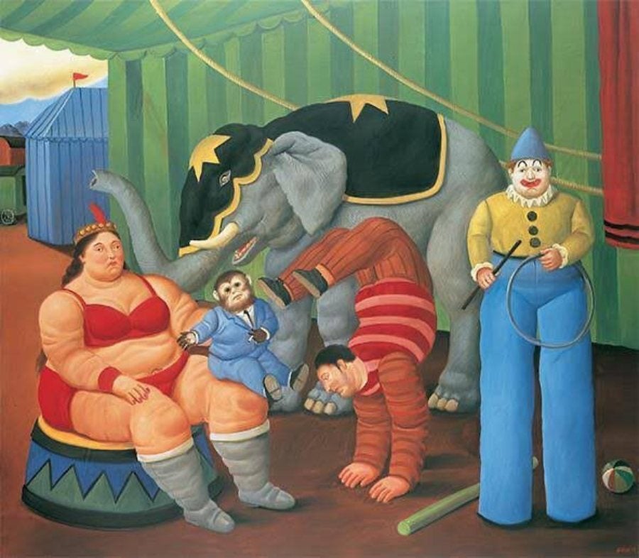 Una de las pinturas de Fernando Botero