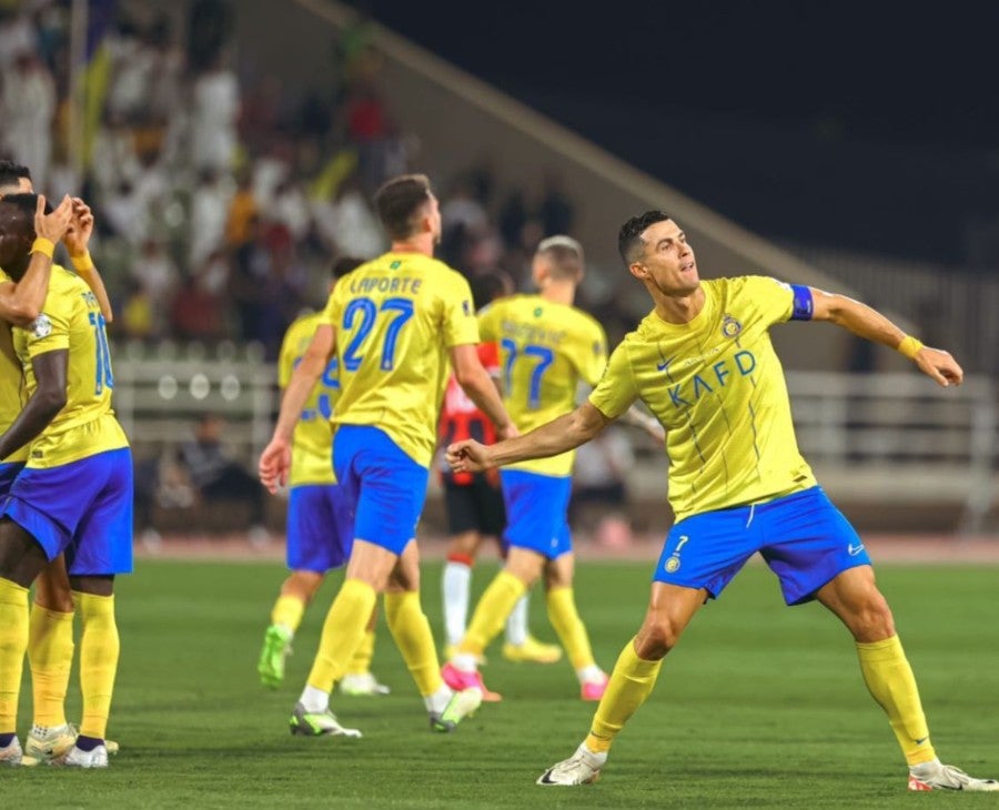 Al-Nassr venció 1-3 al Al Raed