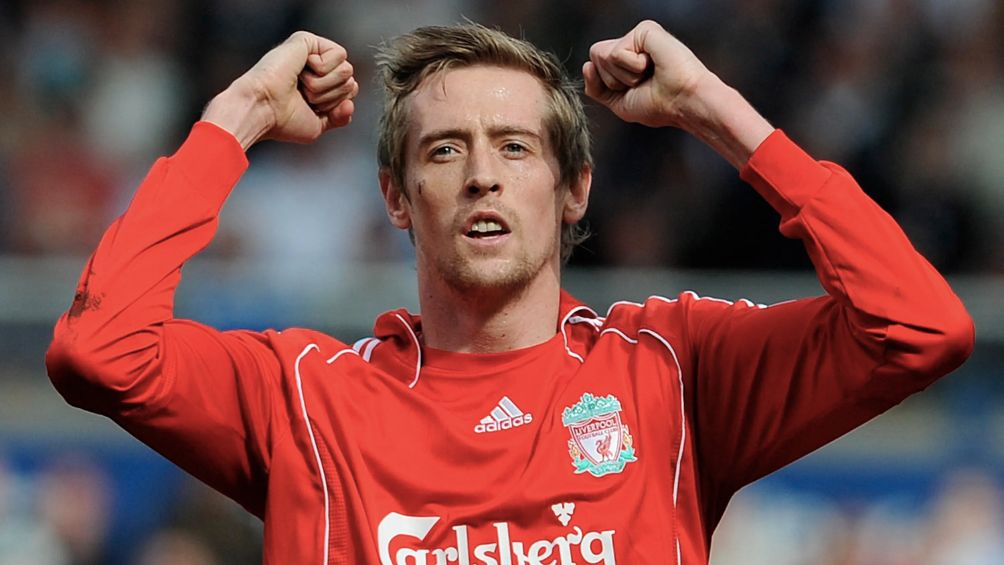 Crouch como jugador del Liverpool