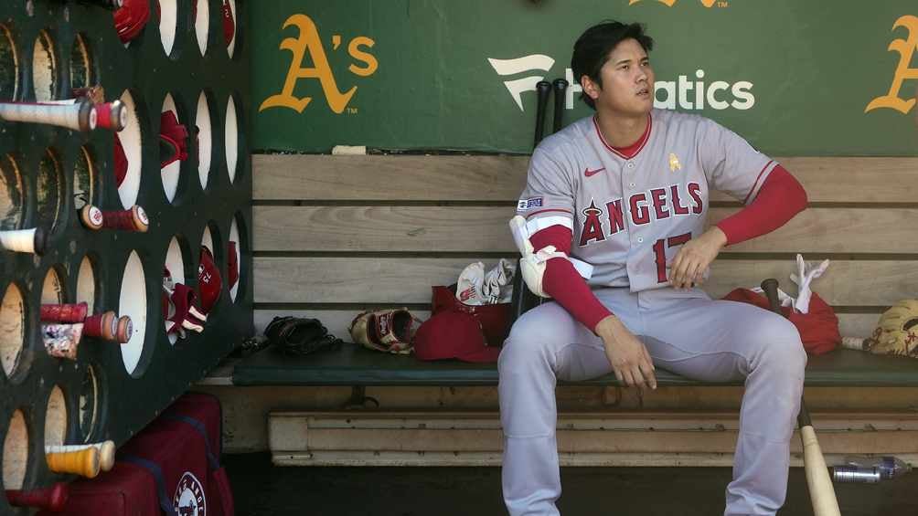 Ohtani se lastimó el oblicuo