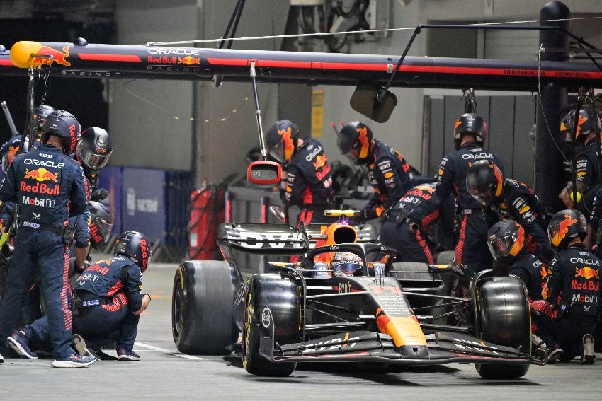 Checo Pérez en el GP de Singapur