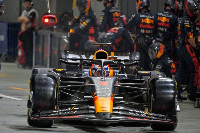 Verstappen en el GP de Singapur