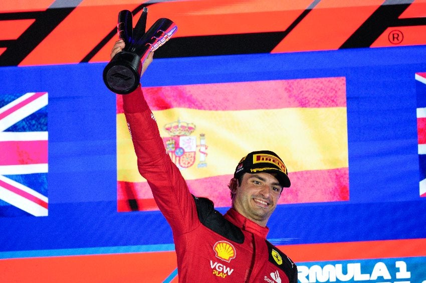 Carlos Sainz tras ganar el GP de Singapur