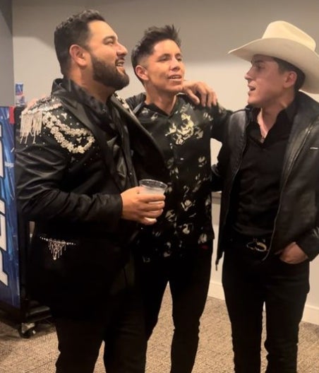 Velarde acudió al concierto de la Banda MS 