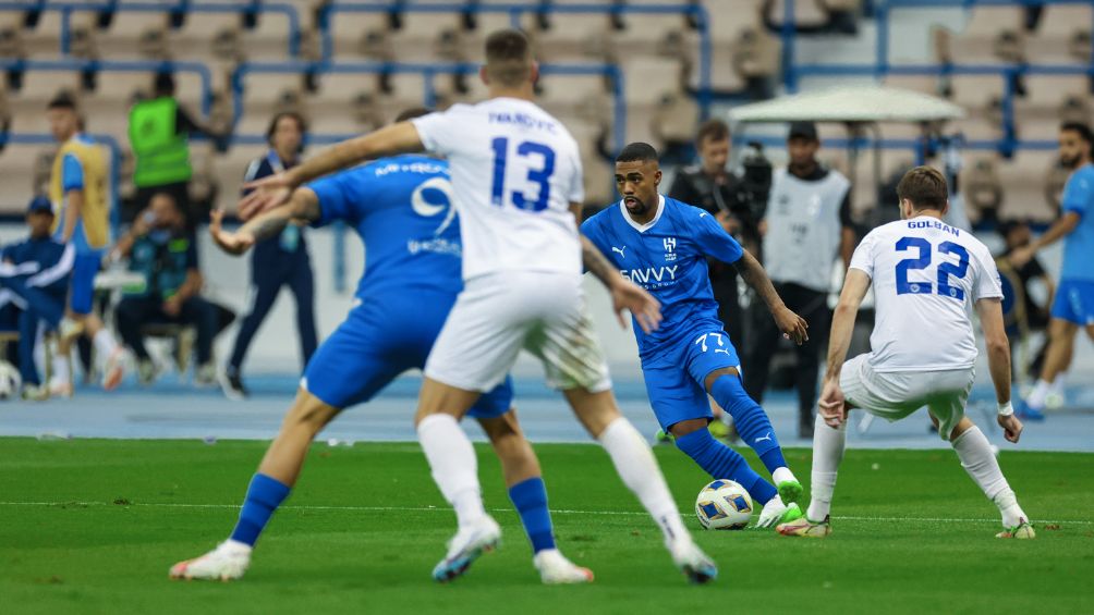 Malcom durante el partido de Champions Asiática