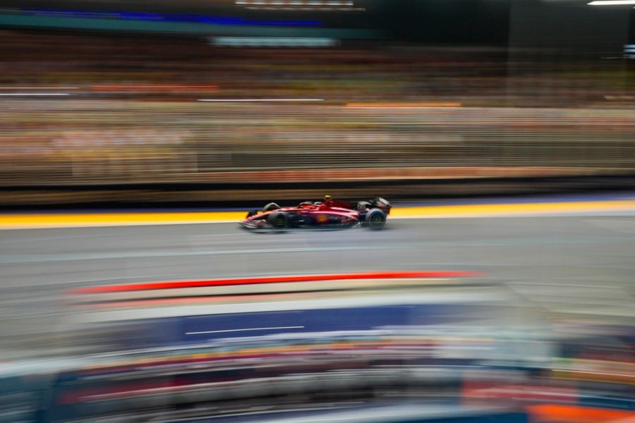 Carlos Sainz en el Circuito de Marina Bay