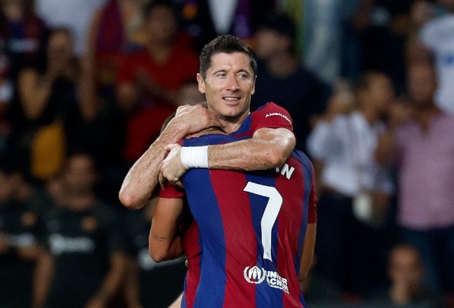 Robert Lewandowski celebra un gol