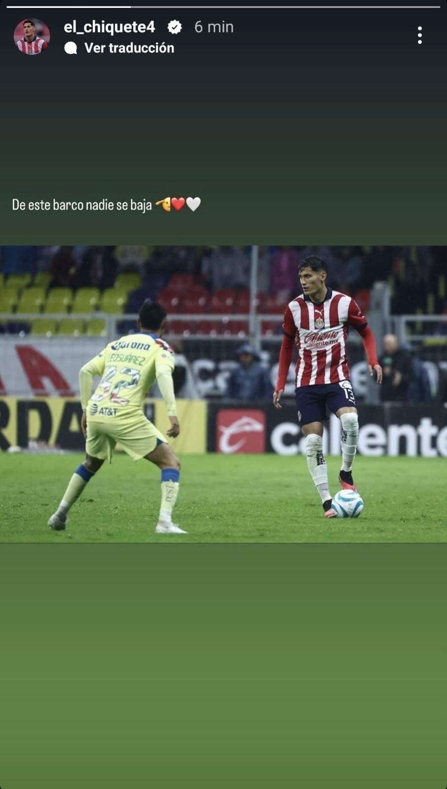 La publicación de Orozco en Instagram