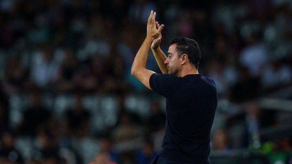 Xavi en el partido frente al Betis