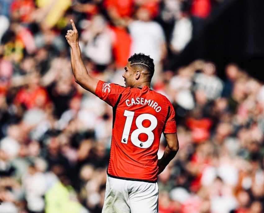 Casemiro con el United